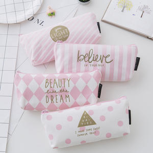 Factory Wholesale <b>Storage</b> Stationery Pencil Bag Custom Student Kids Canvas Pencil Case - Product Image 6