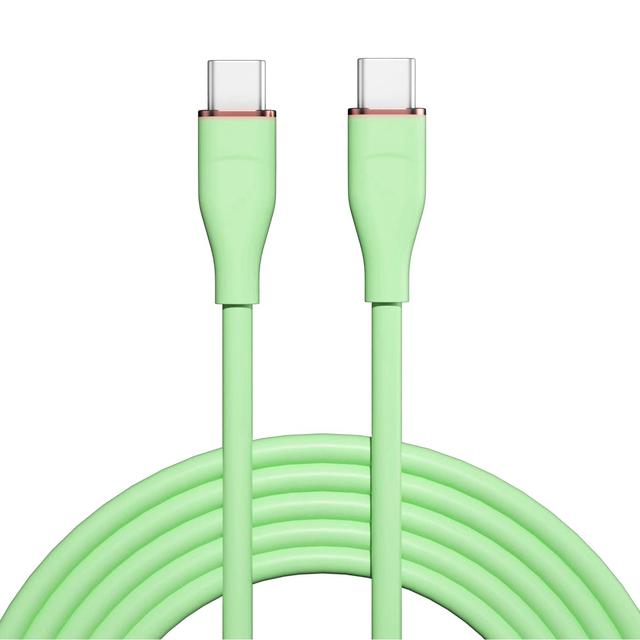 USB C to USB C Cable,60W Fast Charging Type C Silicone Cord Compatible with iPhone 17 16 15 Pro Plus Pro Max Air,Galaxy S25