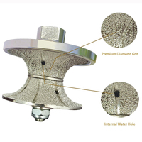 Roue de profilage diamantée demi-courbe / pleine courbe pour meuleuse-polisseuse, pour le façonnage de carreaux, granit, marbre, béton