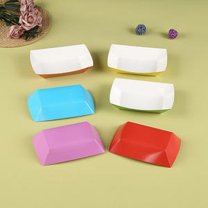 Barquette alimentaire en papier robuste de Xiamen, <span class=keywords><strong>panier</strong></span> de service jetable pour frites, nachos, collations, hot-dogs, tacos, fêtes, pique-niques, mariages - Product Image 2