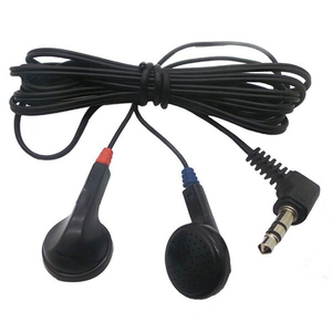 Auriculares con cable desechables, cascos de un solo uso, coloridos y baratos, para autobús, tren o avión - Product Image 2