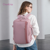 Sac à dos pour ordinateur portable en polyester durable, multi-poches, pour les voyages de travail et l'utilisation quotidienne professionnelle