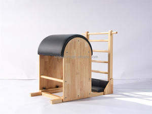 Juego de Fitness Pilates de 5 piezas: barril de escalera de Pilates de roble + reformador de <span class=keywords><strong>arce</strong></span> Blanco/roble y barril de arco para uso en el gimnasio - Product Image 3