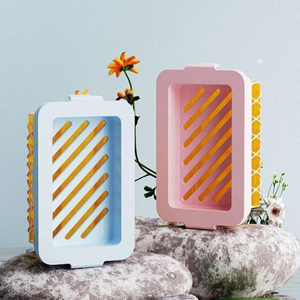 Elastic <b>Mesh</b> Soap Box Soap Case Bathroom Supplies Household Items Soap Tray Portable Durable Multifunctional Non Slip - Product Image 6