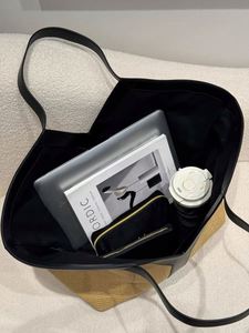 Nouveau sac en paille tressé de style villégiature française 2026, sac à main haut de gamme et polyvalent à porter à l'épaule, sac fourre-tout grande capacité - Product Image 6