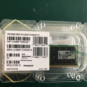 Kit de memoria inteligente registrada de doble rango X4 de 64GB (1x64GB) de 2. 1 para memoria HPE Gen10/Gen11 de memoria de 12. 1/12 ". - Product Image 2