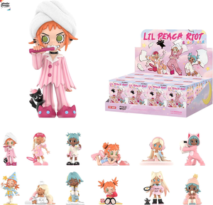 POP MART Lil Peach Riot Sleepover Series Blind Box Figurines d'<span class=keywords><strong>action</strong></span> Jouets de collection Cadeaux de Noël et d'anniversaire pour filles et garçons - Product Image 1