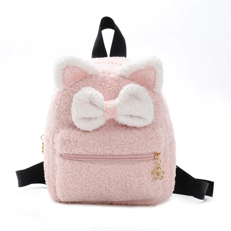 Children's Bags New Backpack Cute Plush Small Backpack Student School Bag for Baby Boys and Girls