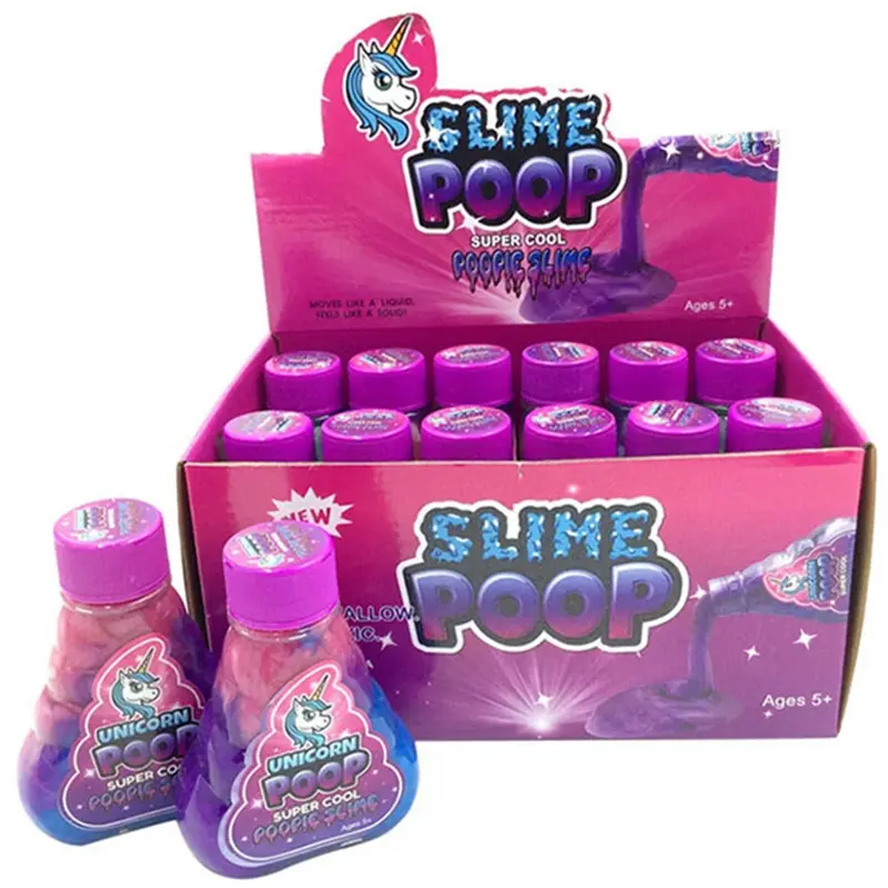 CPC anak-anak DIY bermain Set Galaxy Poop Slime penjualan langsung kristal Galaxy Slime Glitter dempul Unicorn kotoran Slime