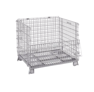 <span class=keywords><strong>Cage</strong></span> de stockage personnalisée en acier véritable galvanisé et pliant Cages de stockage extérieures avec treillis soudé Produit du fabricant - Product Image 6