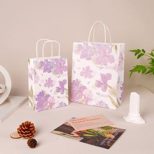 Bolsa de Papel Personalizada con Asa, Marrón, Blanca, Negra, Bolsa de Kraft al por Mayor con su Propio Logotipo para Restaurante, Comida para Llevar, Compras - Product Image 1
