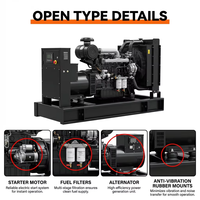 Générateur diesel silencieux 80 kW 100 kVA avec moteur Perkins et panneau de commande ATS