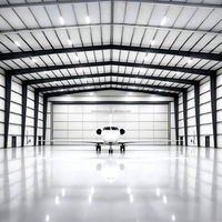 Hangar de Aviones de Estructura de Acero de Estilo Industrial Moderno, Fábrica, Edificio de Estructura de Acero Prefabricado, Hangar para Almacenamiento