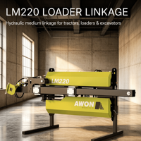 Support de Liaison pour Chargeur Hydraulique Moyen LM220 en Acier au Manganèse Complet, Lame Double Fixe, Commande de Cabine, Fonctionnement Sûr