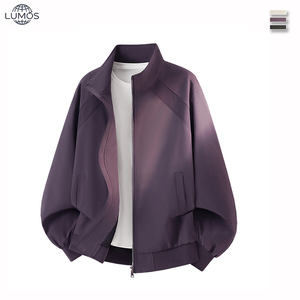 Chaqueta de Hombre con Cuello Alto, a Prueba de Viento, Elegante, Cómoda y Duradera para Exteriores, Estilo Urbano, de Buena Calidad y <span class=keywords><strong>Tallas</strong></span> <span class=keywords><strong>Grandes</strong></span> - Product Image 3