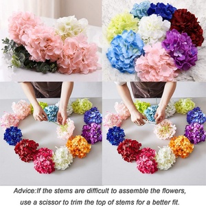 Hortensias de Seda al por Mayor, Flores Artificiales para Decoración de Bodas/Hogar, RealTouch, Flores Artificiales de Alta Calidad DKB - Product Image 3