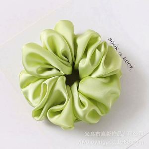 Coleteros de tela de seda extragrandes de moda para mujer, con diseño floral y geométrico, estilo coreano y europeo-americano, accesorios para el cabello, cola de caballo - Product Image 3