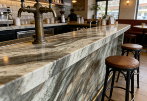 Mármol Natural del Río Rin (Verde Oscuro con Vetas Negras) - Impermeable y Ecológico para Paredes Decorativas de Lujo, Baños, Cocinas y Exteriores - Product Image 4