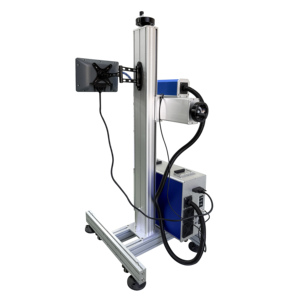 Machine de marquage laser à fibre volante CW 30W 50W, graveur laser en ligne sur convoyeur pour plastique, métal, code de date, numéro de lot - Product Image 4