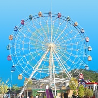 Grande roue avec structure modulaire, fonctionnement par tous les temps, idéale pour les parcs d'attractions et les attractions touristiques