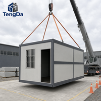 Maisons préfabriquées modernes isolées et portables, maisons préfabriquées pliables de petite taille pour une habitation résidentielle