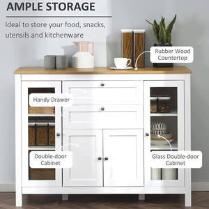 Soggiorno personalizzato moderno Buffet armadio con porta <span class=keywords><strong>in</strong></span> <span class=keywords><strong>vetro</strong></span> e cassetti - Product Image 3