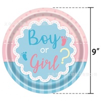 Kit de Fête Jetable en Papier avec Ballons et Confettis pour Bébé Garçon ou Fille – Célébration de Révélation du Sexe du Nouveau-né – Amusant et Très Vendu