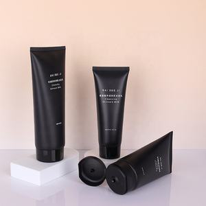 Toptan 100ml 150ml 200ml özel Logo mat siyah kozmetik losyon kozmetik el kremi losyon ürün için sıkılabilir tüp - Product Image 2