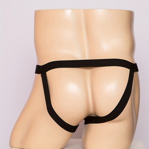 Sous-vêtements pour hommes, caleçon à bretelles noir, taille unique, polyester, stimulation pour adultes, occasion spéciale - Product Image 3