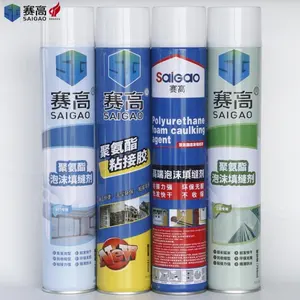 SAIGAO卸売750mlPUフォーム接着剤スプレーポリウレタン断熱材メーカー