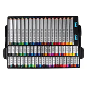 high quality three layer tray 72 multi-color stained colored pencils