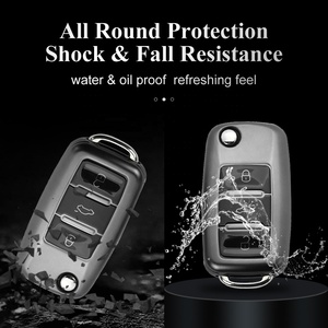 Housse de protection antichoc et anti-chute en TPU pour <span class=keywords><strong>clé</strong></span> de voiture <span class=keywords><strong>Volkswagen</strong></span> VW Golf <span class=keywords><strong>Polo</strong></span> Passat Tiguan – <span class=keywords><strong>Prix</strong></span> direct usine Chine - Product Image 2
