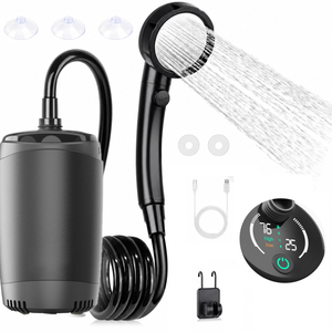 Bomba de <span class=keywords><strong>Ducha</strong></span> para Camping, Kit de <span class=keywords><strong>Ducha</strong></span> Exterior con Pantalla Digital Inteligente y Ajustable - Product Image 1