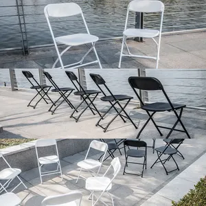 Chaises pliantes blanches en gros