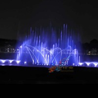Recommander Fontaine à eau dansante programmable de bonne qualité avec lumières RVB DMX 512 dans la décoration intérieure extérieure