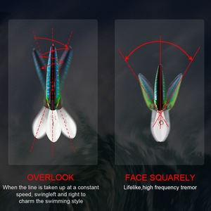 Stock noir Minow WF01 brillant 3D yeux longs billet brillant peint Jerkbait vente en gros longue coulée pêche leurre méné flottant - Product Image 5