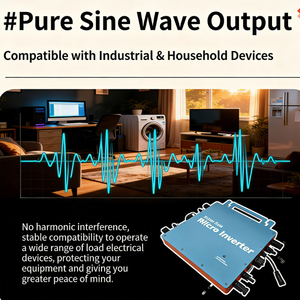 <span class=keywords><strong>Micro</strong></span>-<span class=keywords><strong>onduleur</strong></span> photovoltaïque anti-reflux, <span class=keywords><strong>onduleur</strong></span> de raccordement au réseau sans injection, étanche IP66, MPPT, efficacité 99% - Product Image 2