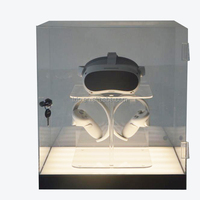 Guangdong usine plexiglas porte verrouillable Led éclairage jouet modèle figure boîte acrylique pour l'affichage de lunettes VR modèle échantillon