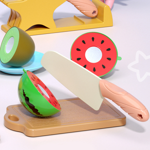 <span class=keywords><strong>Jouet</strong></span> <span class=keywords><strong>de</strong></span> cuisine en plastique pour enfants, ustensiles <span class=keywords><strong>de</strong></span> cuisine, couverts, fruits et légumes à découper - Product Image 6