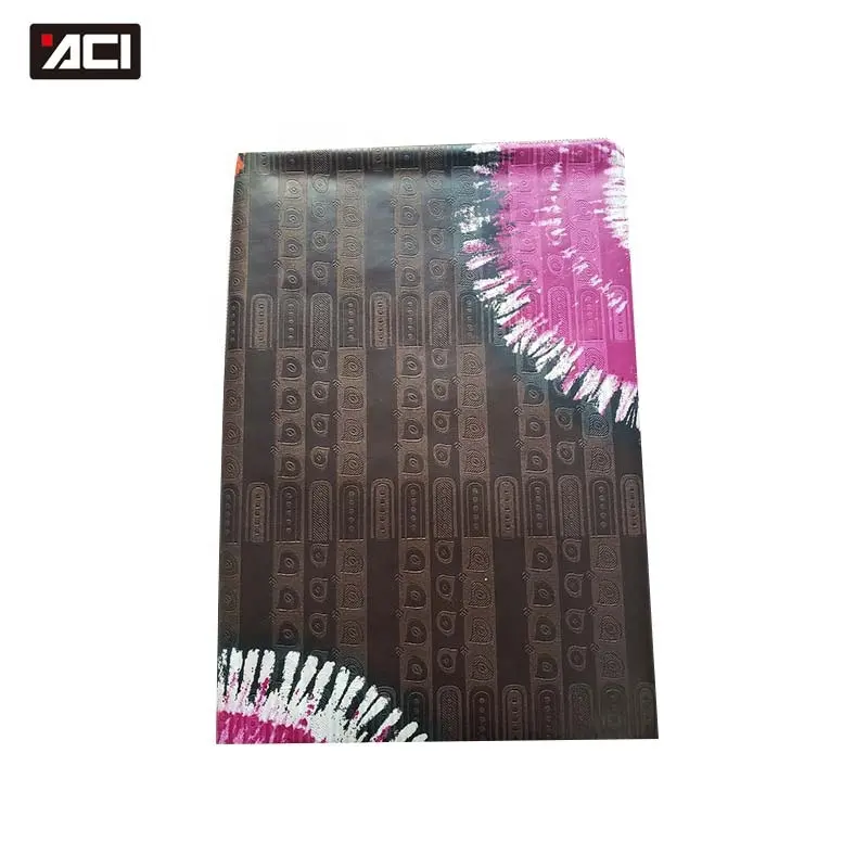 ACI 5 Yards de tissu de brocart de qualité spéciale véritable pagne africain Kampar Bazin Riche tissu Tie Dye tissu imprimé africain