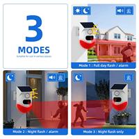 Alarma Infrarroja PIR Solar para Exteriores con WiFi Tuya, Sirena Inalámbrica, Sistema de Seguridad para el Hogar, Resistente al Agua, Control Remoto por Aplicación, Portátil, ABS