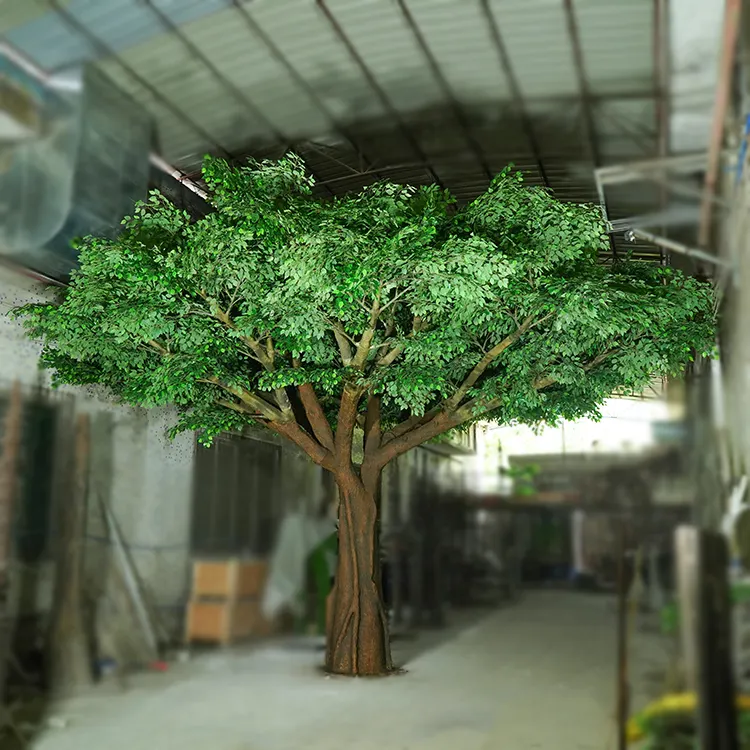 Commercio all'ingrosso di Paesaggio Della Decorazione Enorme Falso Ficus Pianta Alberi Artificiali Albero di Banyan Per La Vendita