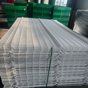 Clôture <span class=keywords><strong>en</strong></span> grillage métallique soudé galvanisé recouvert de PVC pour extérieur, panneaux 3D, pliage <span class=keywords><strong>en</strong></span> V, clôture de <span class=keywords><strong>jardin</strong></span> incurvée - Product Image 6