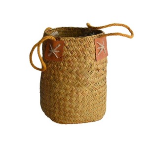 Cesto Portaoggetti Rotondo <span class=keywords><strong>in</strong></span> <span class=keywords><strong>Vimini</strong></span> <span class=keywords><strong>Grande</strong></span> con Manico, Cesto Organizzatore per Decorazione Casa, Vendita Calda di Fabbrica - Product Image 2