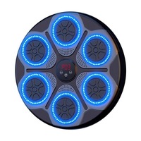 Máquina DE BOXEO DE MÚSICA inteligente, logotipo personalizado, precio barato, inalámbrico, Usb, montado en la pared, eléctrico, Rgb, tren, velocidad, simulador de boxeo, objetivo