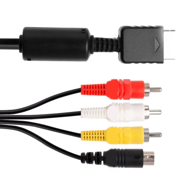 S-Video Cable Component AV Audio Video Adapter Connector Cable for PS2 S-AV AV Cable