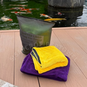 Serviette de lavage de voiture en microfibre torsadée de haute qualité 600-1600 g/m² OEM/ODM pour séchage et detailing – Serviette de voiture en microfibre premium - Product Image 1