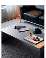 Table basse moderne convertible et portable en acier inoxydable, finition brossée double face, épaisseur solide de 4,55 mm, mobilier de salon