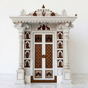 Puerta de Madera de Teca Estilo Sureño Indio con Pilares de Elefante para Casas del Sur de la India, Fabricante y Exportador para Casas en EE. UU. - Product Image 3