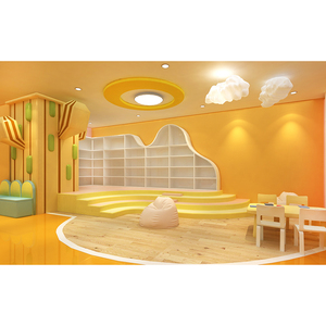 Équipement de terrain de jeu intérieur pour enfants de maternelle, ensemble de jeux souples en acier avec maisonnette de jeu pour les tout-petits - Product Image 5